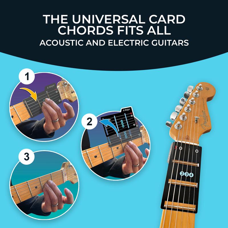 Card Chords 5 Chord Sample Set to Get You Playing the Guitar in Minutes