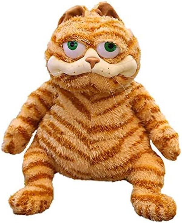 Christmas present:Striped Garfield plush toy - derived from classic anime - suitable as a gift for others