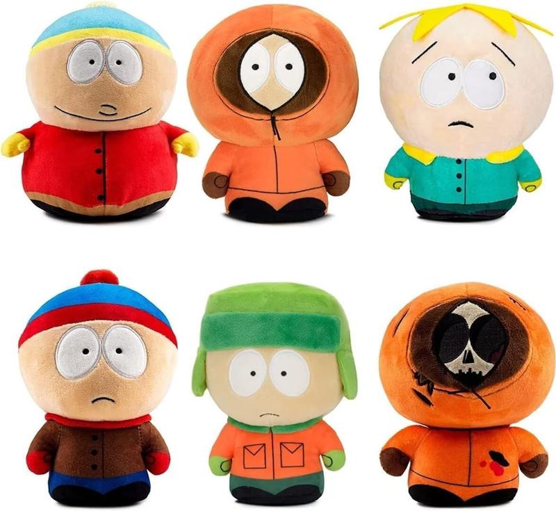 South North Park Plush Toys, Doll Plushies Toy for Fans Game, Soft Cotton Anime Cartoon Stuffed Animals Plush Ornaments Gifts for Birthday Party Kids Children Boys Girls Friends