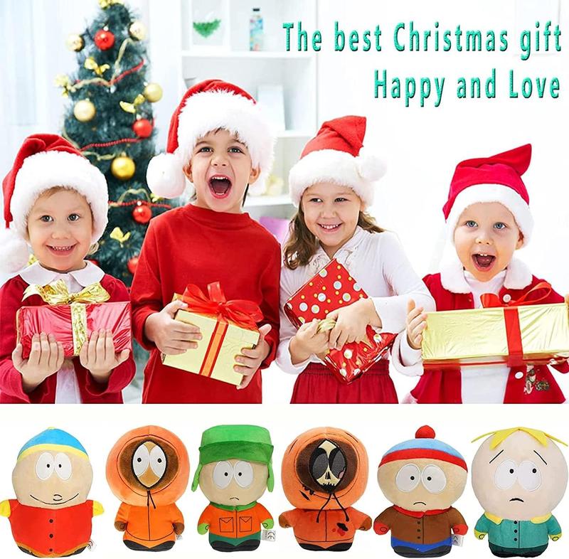 South North Park Plush Toys, Doll Plushies Toy for Fans Game, Soft Cotton Anime Cartoon Stuffed Animals Plush Ornaments Gifts for Birthday Party Kids Children Boys Girls Friends