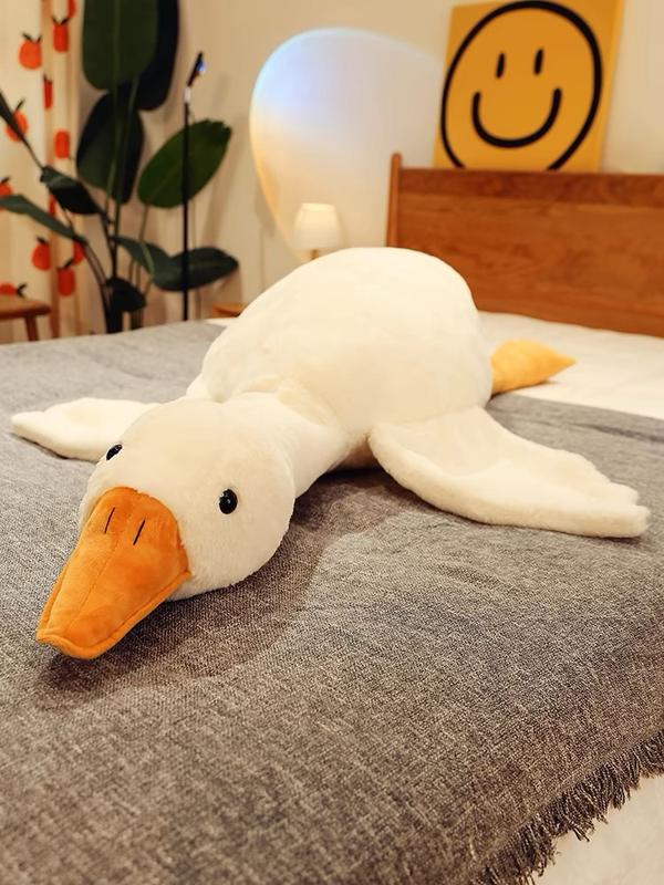 infinity pillows Cute Big White Goose Pillow Plush Toy Sleeping Doll Big Doll Girl Sleeping on Child Bed Leg Clamp Doll children