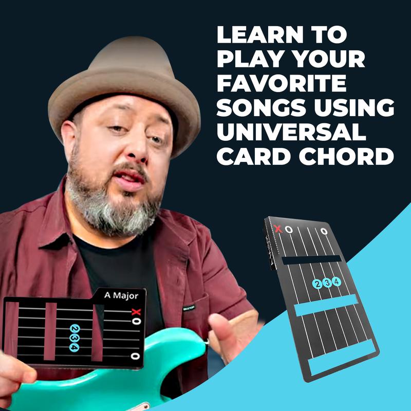 Card Chords 5 Chord Sample Set to Get You Playing the Guitar in Minutes