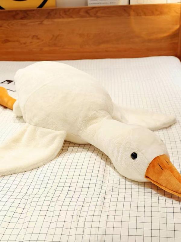 infinity pillows Cute Big White Goose Pillow Plush Toy Sleeping Doll Big Doll Girl Sleeping on Child Bed Leg Clamp Doll children