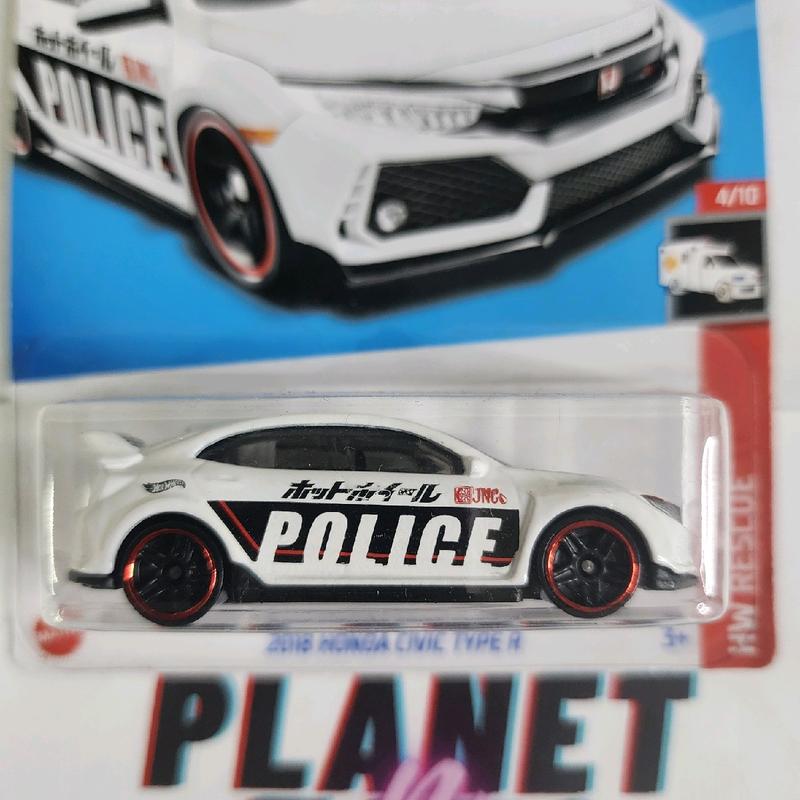 Hot Wheels 2018 Honda Civic Type R 215 250 HW Rescue 4 10 Diecast 1:64 Car Collectible honda civic