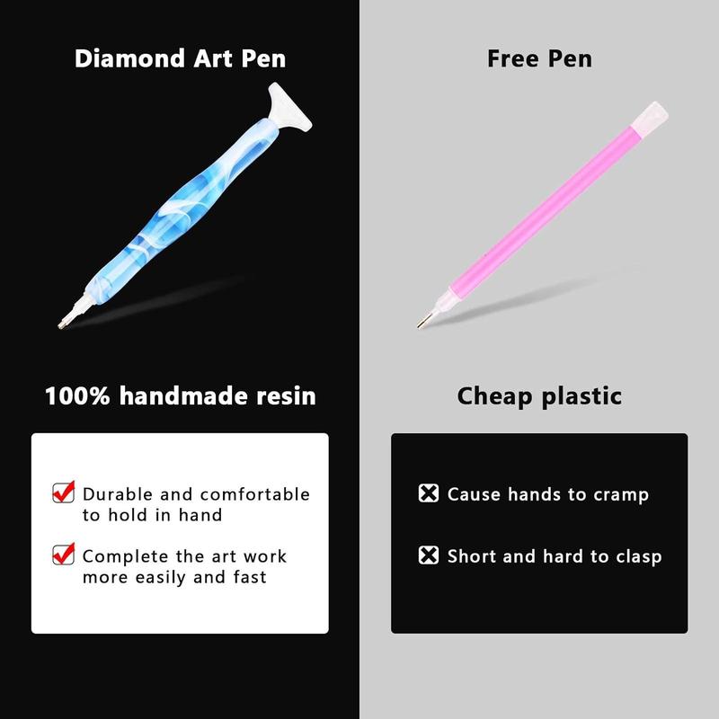 DIY Diamond Painting Pen, 1 Count Resin Diamond Art Pen, DIY Diamond Painting Tool, Art Supplies