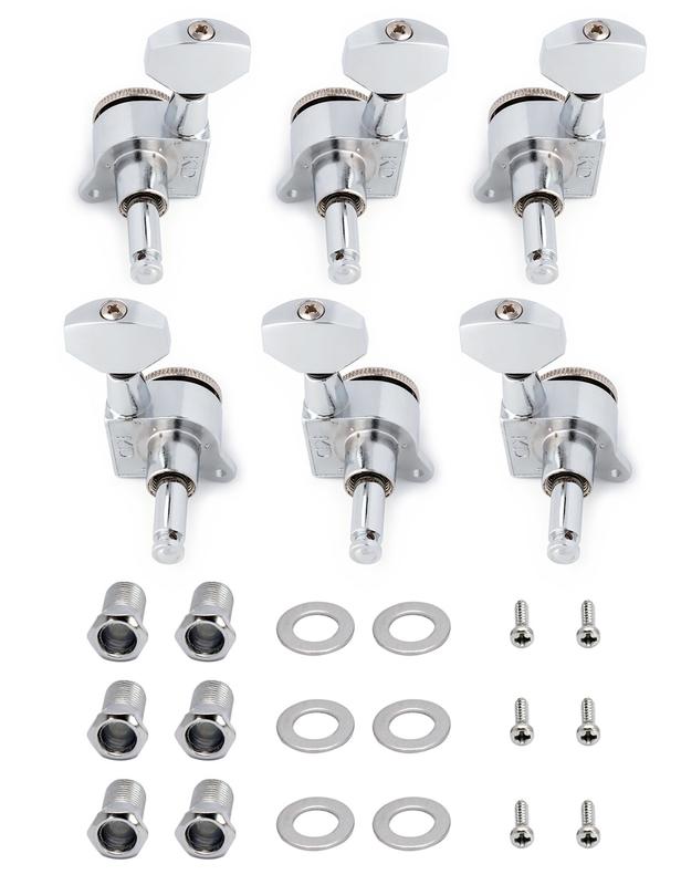 Guitar String Tuning Pegs Locking Keys Machine Heads Tuners Chrome Gold 3R3L