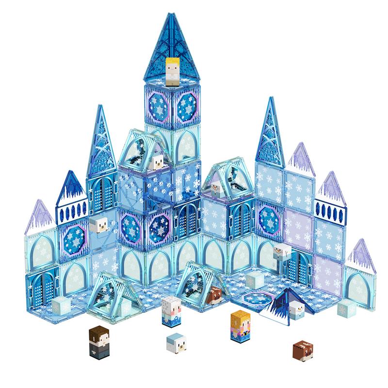 GobiDex Game-based Frozen Castle Magnetic Building Toys Combined with Blocks and Tiles in Gift Package, 70 102 PCS