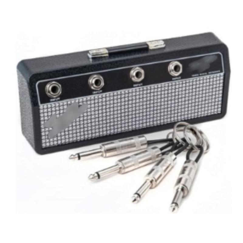 [Men Gifts]Fender Jack Rack- guitar amp key holder,includes 4 guitar plug keychains and 1 wall mounting kit.Quick and easy installation.