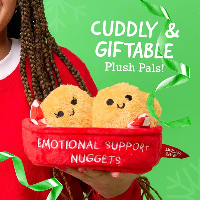 Relatable Emotional Support Nuggets - Cuddly Plush Comfort Food