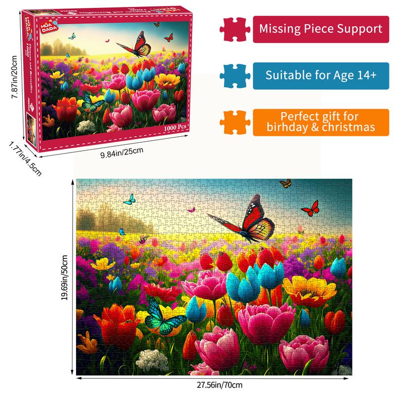 Huadada jigsaw Puzzles for Adults, 1000 pieces of home décor creative gifts, adults and children, family interactive games, parents, grandparents brainstorming