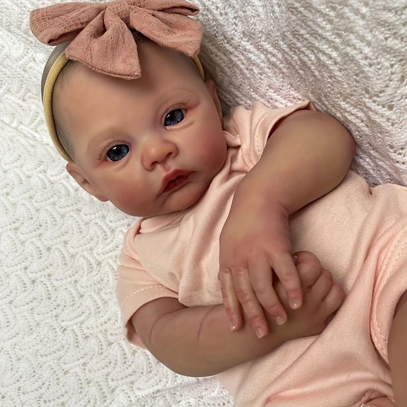 reborn babydoll,48cm Realistic Reborn Doll - Soft Silicone Newborn Baby,Alive 19 Inches Size, Ideal Birthday Toy for Child and Christmas Gift