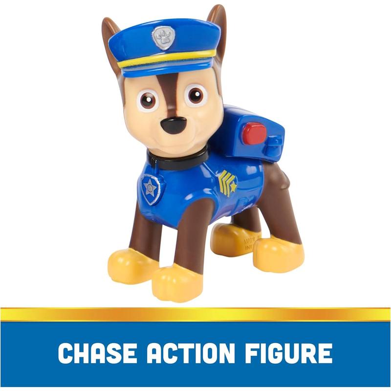 Paw Patrol, Chase’s Patrol Cruiser, Toy Car with Collectible Action Figure, Sustainably Minded Kids Toys for Boys & Girls Ages 3 and Up