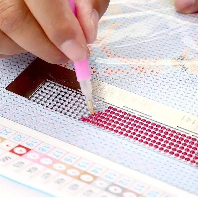 DIY Diamond Art Colorful Painting Ruler, Diamond Art Decorative Painting Accessories, Stainless Steel Ruler for Creative Hand Craft, DIY Crafts Accessories, Christmas Gift