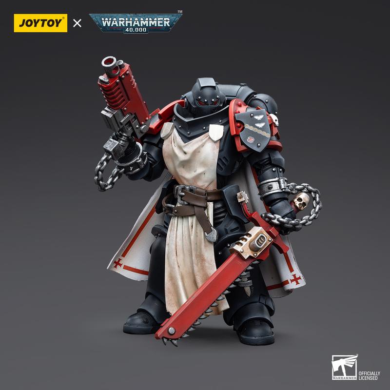 JOYTOY  Warhammer  40000  1 18  Action Figure Black Templars Primaris Sword Brethren Harmund  JT3846