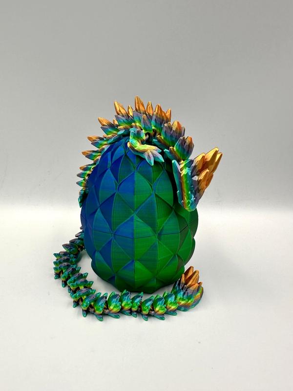 Dragon Egg - Medium Dragon - 3D Printed Figurine