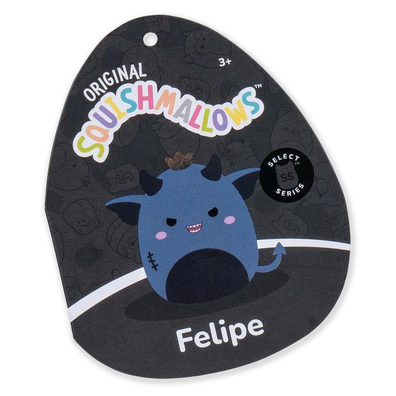 Squishmallows Plush Toy: Felipe, the Navy Blue Goblin, 8-Inch, Select Series, Ultrasoft, Premium Collectible