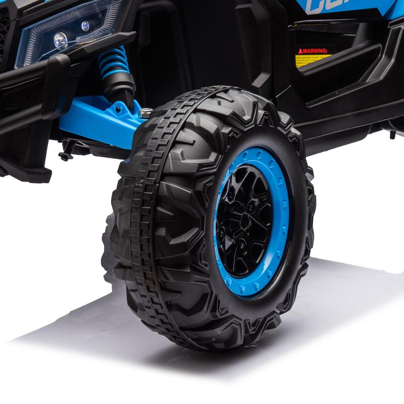 Children's remote control car, parent remote control, battery powered, toddler electric car, 12V car remote control, UTV kids riding, three-point seat belt, LED lights, high and low speed switch - Children's off-road adventure toy riding clearance sale