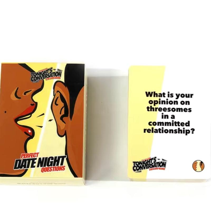 Tonights conversation the game card  For Couples, Party Gathering, Valentine's Day Gift, Perfect Date Night |Size: 3.54in X 2.56inx0.71in | 50Cards