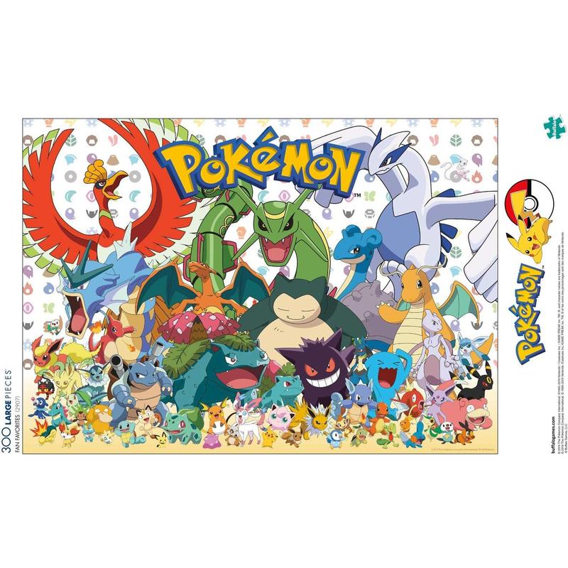 Pokémon - Fan Favorites - 300 Large Piece Jigsaw Puzzle Multicolor, 21.25