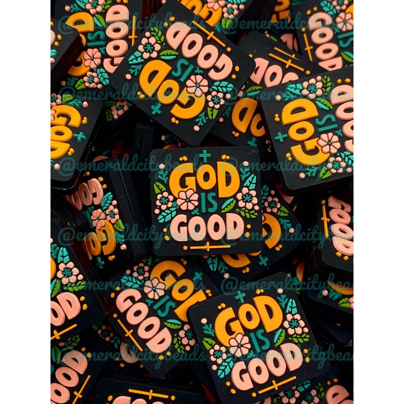 God is Good Silicone Focal Beads - EXCLUSIVE | Faith Beads | God Beads | DIY Craft