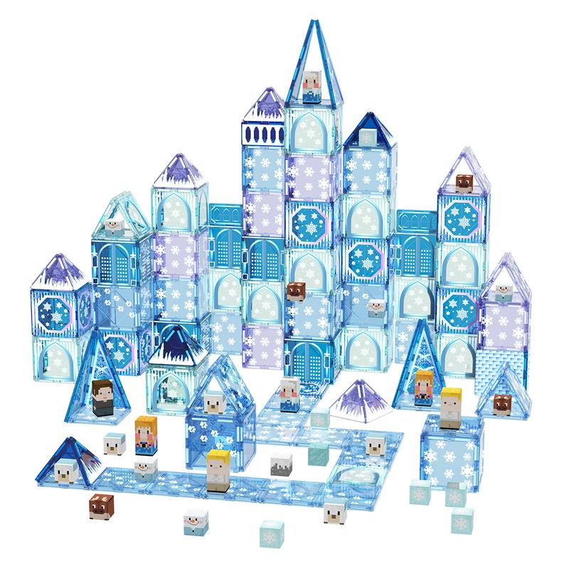 GobiDex Game-based Frozen Castle Magnetic Building Toys Combined with Blocks and Tiles in Gift Package, 70 102 PCS