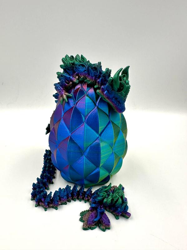 Dragon Egg - Medium Dragon - 3D Printed Figurine