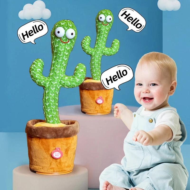 1pcs Dancing and Talking Cactus Toys Children's Electronic 120 Song Gifts