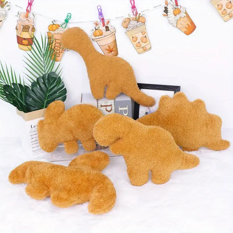 1 Medium Large Dino Nugget Pillow Plush Dinosaur Chicken Block Pillow Soft Dinosaur Chicken Block Funny Dino Block Pillow Surprise Gift Home Decor