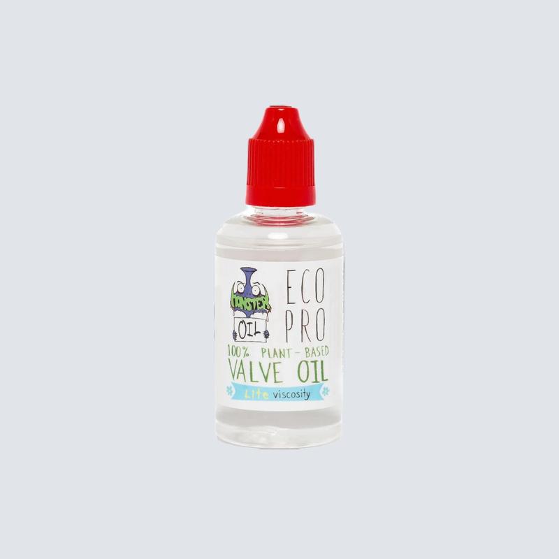 EcoPro Lite Valve Oil by Monster Oil.  100% plant-based and non-toxic - for use on trumpets, cornets, tubas, euphoniums, and French horns.