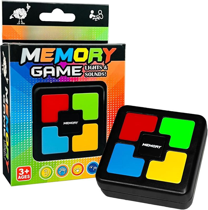 Light Up Memory Game Handheld Electronic Toys Color Memorizing Classic Board Games Quiz Game with Lights and Sounds