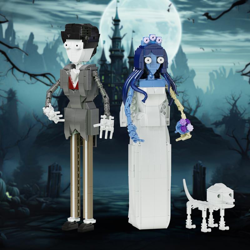 Corpse Bride 2 in 1 Film Figures Building Blocks Set, Perfect Halloween Toys and Gifts for Fans and Kids (616 pcs)