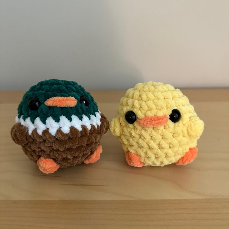 Crochet Yellow Duck Mallard Duck plushie amigurumi handmade