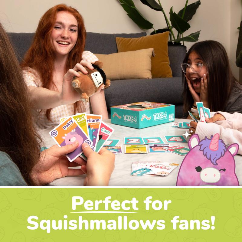 Relatable Squishmallows Take4 - Card Games for Families and Kids 8-12