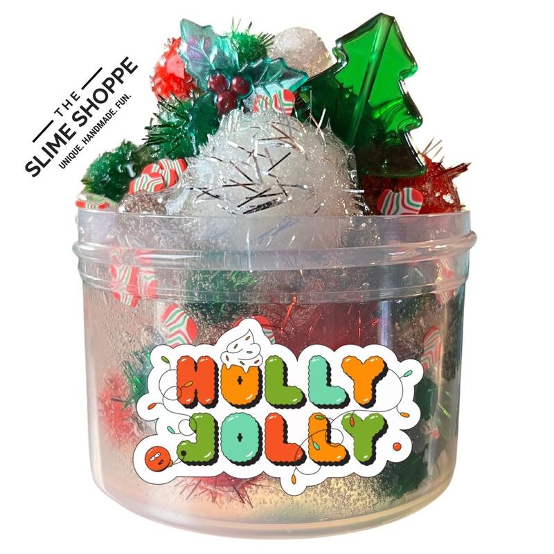 Clear Putty | Christmas Pom Pom | DIY Party Kit 6oz