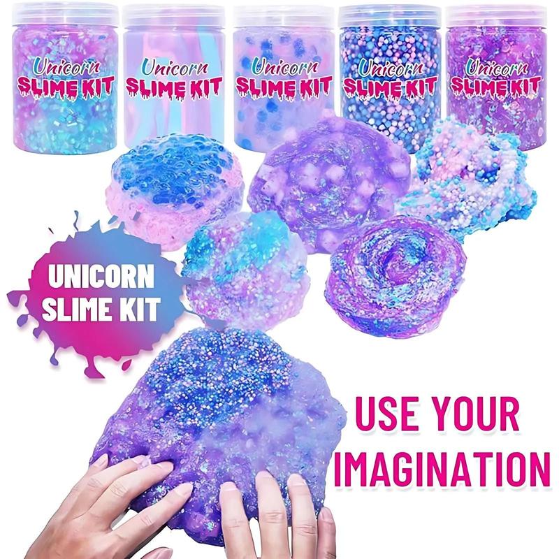 NEW Halloween Christmas Unicorn Slime Kit for Girls 4-12,Supplies Makes Butter Slime