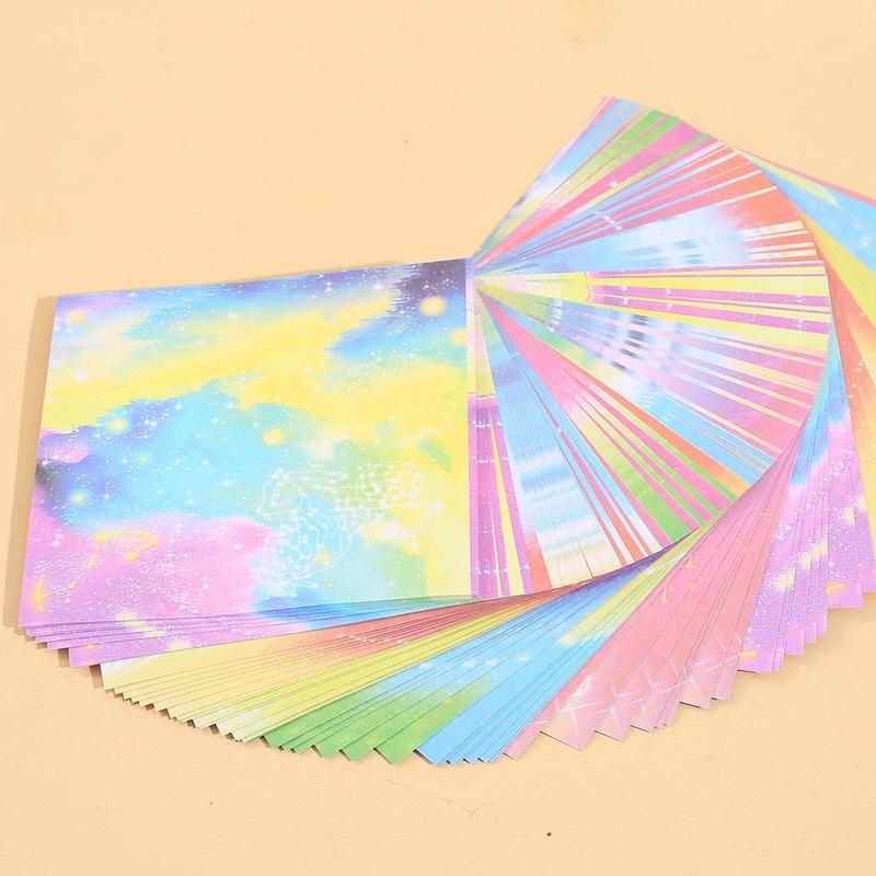 Colorful Origami Paper (100sheets), Creative Double-sided Handmade Paper, Specialty DIY Supplies for Making Paper Airplanes and Other Crafts