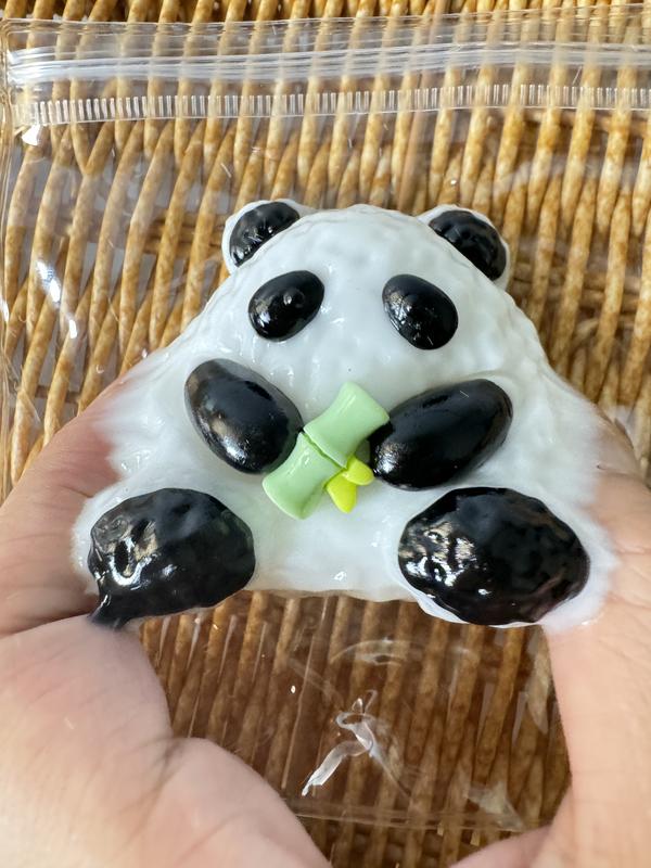 2025 New Panda Squishy Cute Panda taba Squishy Soft& Sticky Squezze toys Stress Relief Toy