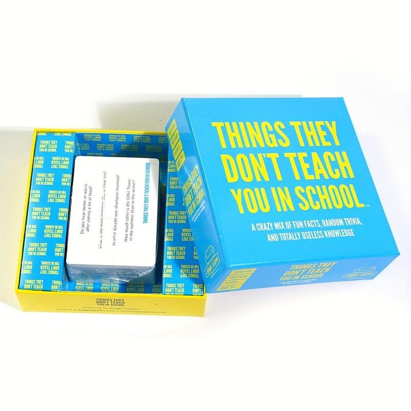 School Themed Party Trivia Game, 1 Box Creative Funny Game Box, Holiday Party Fun Game Box, Party Gift, Birthday Party Supplies