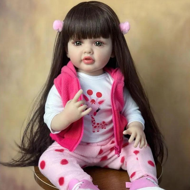 22 Inch Life-like Teenager Girl Doll, Reborn Teenager Doll, Soft Silicone Body Doll, Birthday Gift For Girl, Thanksgiving, Chrismats Gift Set