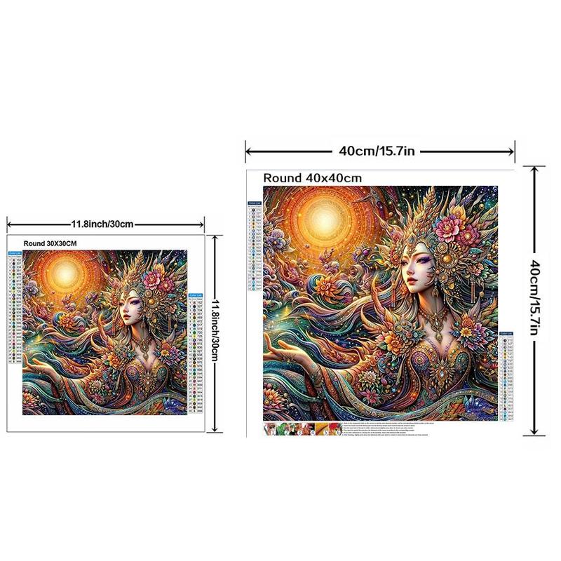 5D DIY Diamond Arts Colorful Painting Kit for Christmas Gift, 1 Set Beautiful Goddess Pattern Diamond Arts Colorful Painting without Frame, Handmade Art Craft for Home Decor