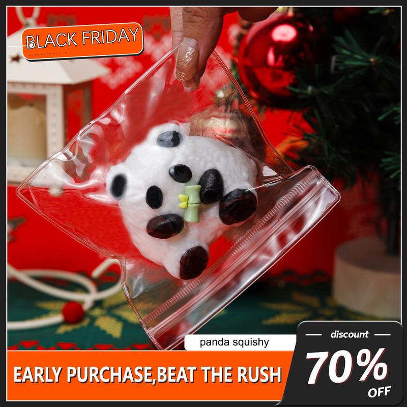 2025 New Panda Squishy Cute Panda taba Squishy Soft& Sticky Squezze toys Stress Relief Toy