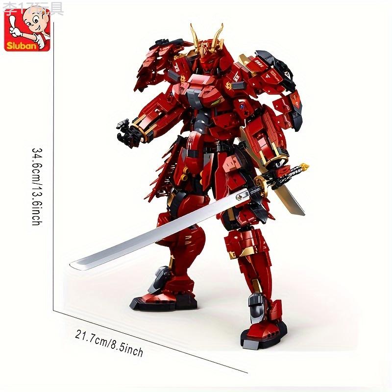 923pcs Robot Division Sluban Jiafei Samurai Building Block Toys, Assembly Puzzle, Trend Desktop Ornaments (No box)