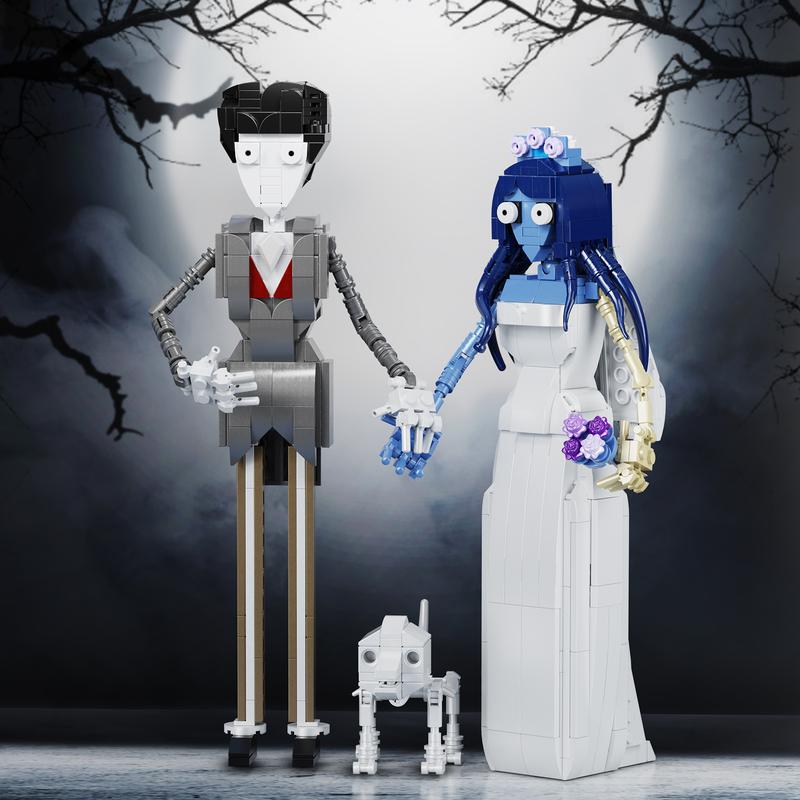 Corpse Bride 2 in 1 Film Figures Building Blocks Set, Perfect Halloween Toys and Gifts for Fans and Kids (616 pcs)