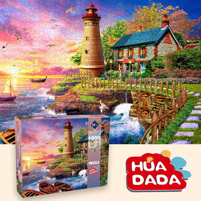 Huadada jigsaw Puzzles for Adults, 1000 pieces of home décor creative gifts, adults and children, family interactive games, parents, grandparents brainstorming Buy 2 get 1 free