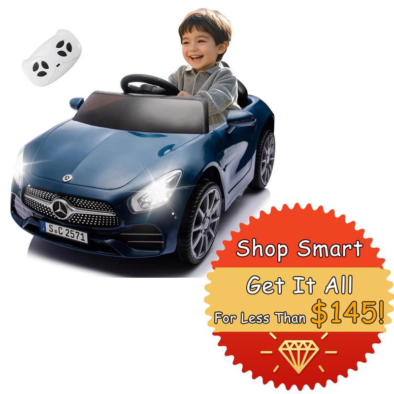 12V Mercedes-Benz CLS 350 Licensed  Car for Kids, Remote Control, MP3, USB, LED Lights, Four-Wheel Suspension, Ages 3-8 ride-on toy remote control boy girl