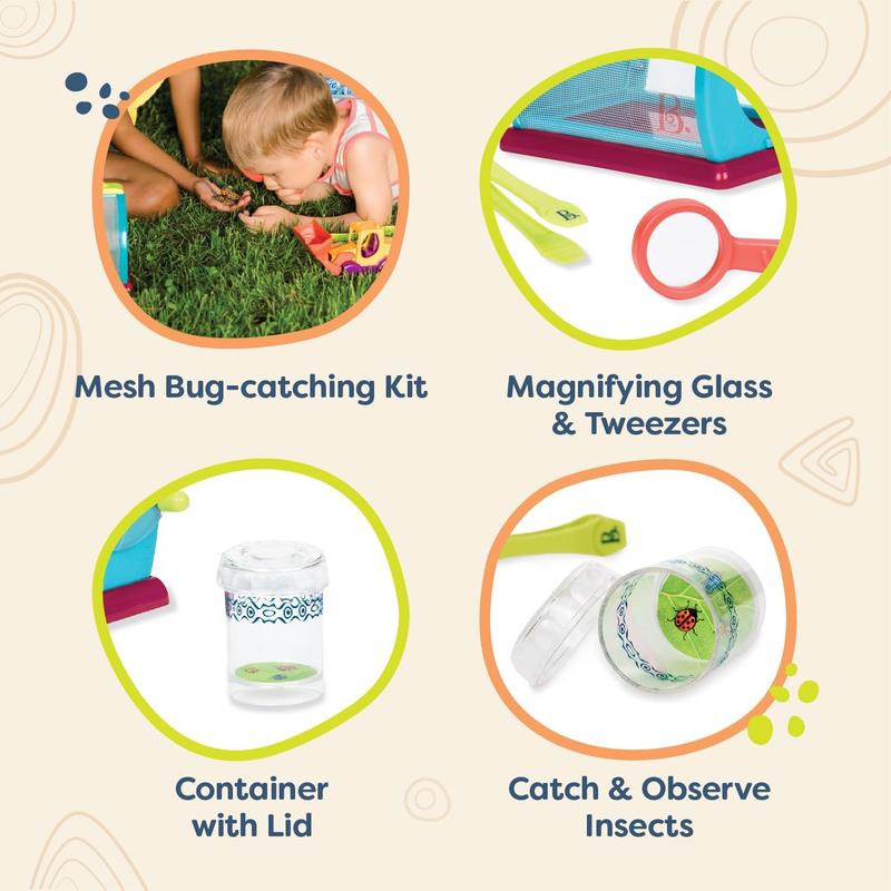 B. toys- Bug Bungalow- Bug Catching Kit- Sports & Outdoors- Insect Catching Set- Summer Toys- Educational & Developmental – 3 Years +