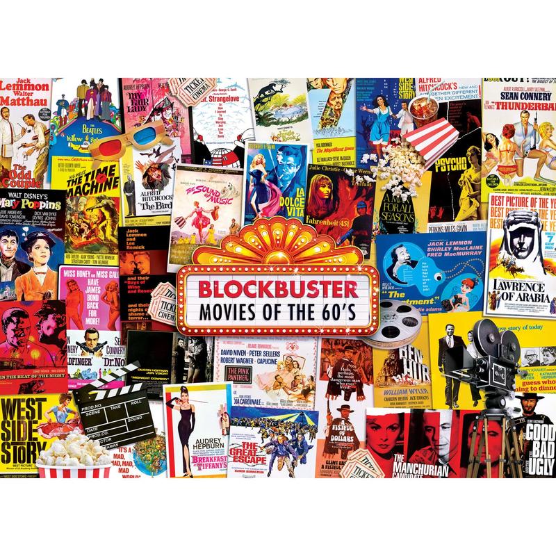 MasterPieces - Flashbacks - Movie Posters 1000 Piece Jigsaw Puzzle