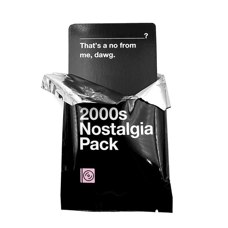 2000s Nostalgia Themed Party Card Game, 1 Pack Against Humanity Mini Expansion Cards, Party Activities Supplies for Indoor & Outdoor