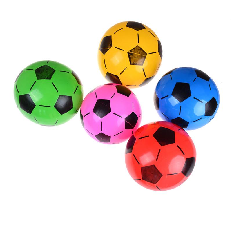 1PC Inflatable PVC Football Soccer Ball Kids Children Beach Pool Sports Ball Toy