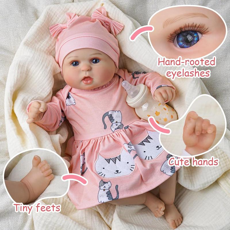 [IN STOCK] Reborn Baby Dolls with Heartbeat Coos and Breathing - Bailyn, 20 inches Realistic Newborn Soft Baby Dolls with Toy Accessories Gift Set for Kids Age 3+